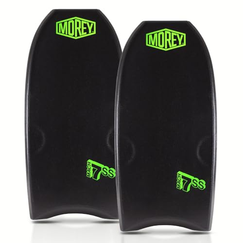 Morey Mach 7-SS Body Board - Dual Power Rod Stringers Knee Contours, Upper Chime Rail, Crescent Tail (41.5 INCH, 2 Pack Bundle)