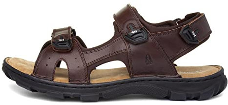 Hush Puppies Avery Mens Brown Leather Sandals - Size 8 UK - Brown