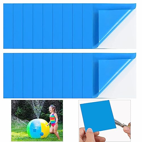 PEFOLOC Poolflicken Selbstklebend Unterwasser,20 Stück PVC Pool Reparaturset,Selbstklebende Reparaturflicken Pool für Schwimmbecken, für Wasserbett Schwimmbäder,Aufblasbaren Sofas