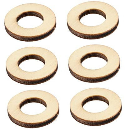 VILLCASE 200stücke Holzscheiben Runde Unvollendete Holzplättchen Für Bastelarbeiten Natürliche Farbe Für Kreative Dekorationen Und Personalisierte Projekte Für Hochzeiten Und Feste