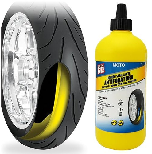 WEKGO Sigillante pneumatici per moto | 500ml | antiforatura