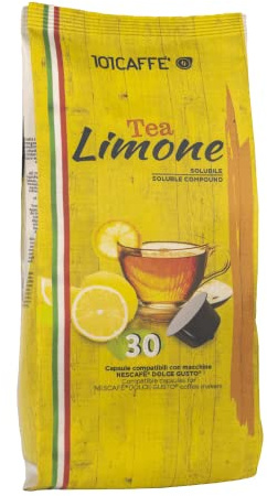 101CAFFE' Te al Limone | Confezione da 30 capsule compatibile con Nescafe DolceGusto