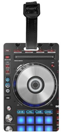 Gepäckanhänger, PVC-Namensschild, Reisekoffer-Identifikations-ID-Tags, langlebiges Gepäcketikett, digitaler DJ-Controller