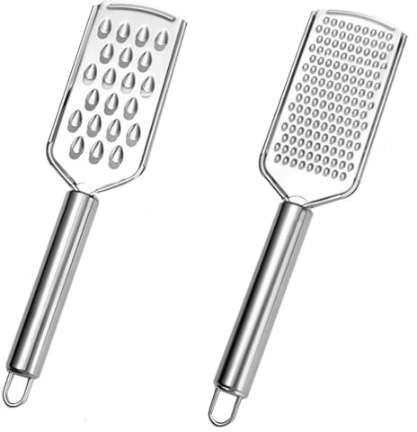 Citystores® 24cm Stainless Steel Kitchen Grater Cheese Grater Vegetable Slicer Zester Garlic Grater Parmesan Cheese Grater Hand Grater Carrot Shredder
