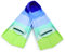 Fstcrt Schwimmflossen, Silikon-Kinderflossen zum Schwimmen, Kurzschwimmflossen für Kinder – Training Flossen für Kinder (Regenbogen-Blau, M)