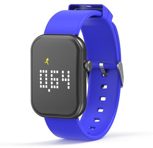 Digital Armbanduhr Kinder Digitaluhr Kinderuhr Fitnessarmband Schrittzähler Kinder Junge Mädchen Armband Fitness Tracker Kinder Uhr Fitnessuhr Schlaftracker Wecker Wasserdicht Kalorie Sport Laufuhr