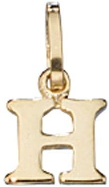 Buchstabe ' H ' Ketten Anhänger Goldanhänger 333 Gold Einhänger Unisex