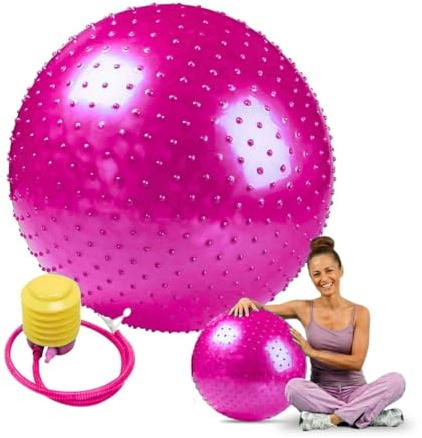 Endless Anti-Burst-Yogaball | Dicker PVC-Gymnastikball für Fitness, Pilates, Stabilität und Heimtraining | Balanceball-Stuhl für Männer und Frauen