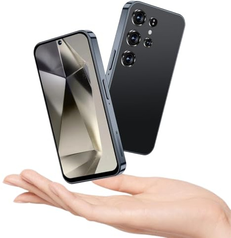 MTGud 4G mini smartphone for kids 4-inch Incell HD Screen, 2600 mAh Big Battery, Dual SIM Dual Camera 5+8MP, Face Unlock 4G no contract phone (X24mini-Black)