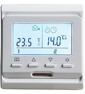 NGBFF Termostato Smart, M6 LCD 16A Termostato Digitale Elettrico programmabile settimanale for Riscaldamento a Pavimento, regolatore a Pavimento Caldo,per la casa(WiFi 16A electirc)