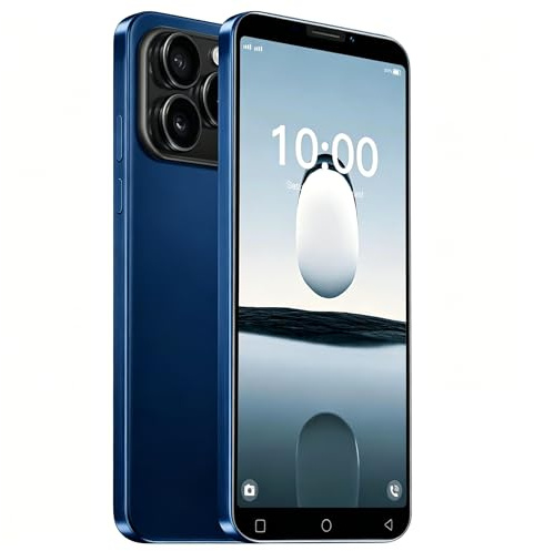 JtQtJ Mobile Phone of the Day Offer, 5.0 IPS Display, Dual SIM, 16GB ROM, Dual Cameras, Support:Wifi,GPS,Bluetooth,Face ID Cheap Phone (Dark Purple)
