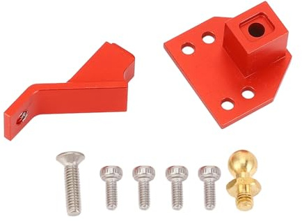 RC Car Tow Trailer Hitch Shackle Hook High Strength Alloy CNC Machined 4.5mm Ball Head Screw 13mm Hole Distance for 1/10 RC Crawler Car Off Road Adventures