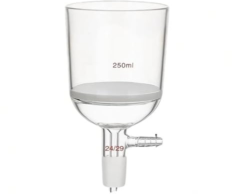 EuZhOuDEQiNg Embudo de filtro Buchner de vidrio Embudo de filtro con núcleo de Filtros gruesos G3(100ml (19))