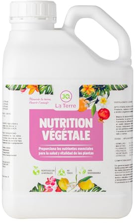 JQ LA TERRE ® CONCIME PER POMODORI BIOLOGICO 5 LITRI Concime liquido organico per pomodori e verdure che migliora il sapore e la crescita. Aumenta la qualità dei frutti e del raccolto