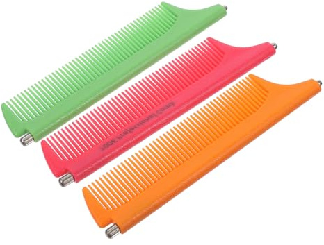 Beavorty 3 Stück-pack Ausziehbare Stahl Stielkämme Spitz Zulaufend Strapazierfähig Professioneller Haar Stylingkamm Für Erwachsene Und Kinder Salon Und Heimgebrauch