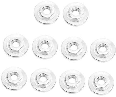 Gatuida 10 pièces Écrous Serrage Rapide Meuleuse Angle Écrou de Fixation pour Lames Plaque Pression Angulaire Résistante Accessoires de Meuleuse Angle avec Filetage Fixation Sûre et