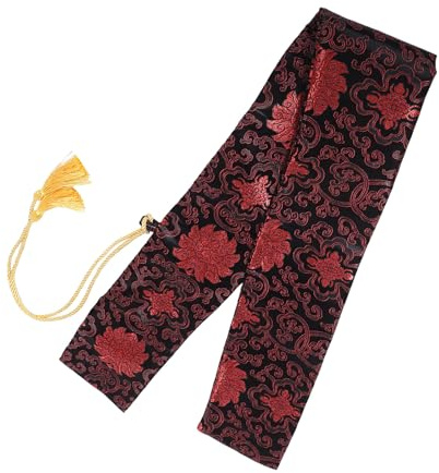 KOMBIUDA Bolsa para Espada de Kung Fu Chino en Seda con Diseño Vintage, Artesanía Estable y Protección contra Abrasión para Transporte y Exhibición