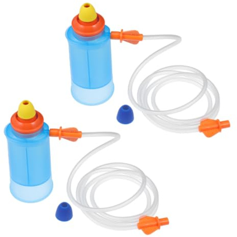 minkissy 2 Pcs Nasal Irrigation Device, Atomizer Nose Cleaner, Nasal Cleaning Accessories, Pp, Lightweight, Easy to Clean, Household Use, the Go, and Adults