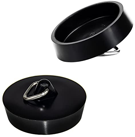 * Abflussstopfen Abflussstöpsel Stöpsel Stopfen (38,5 mm) Schwarz
