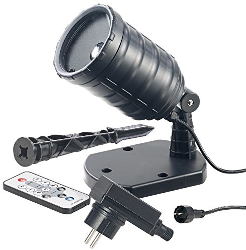 Lunartec Wasserwellen-Projektor: LED-RGB-Projektor für Wellen-Licht-Effekte, Timer, Fernbedienung, IP65 (LED für Lichteffekt, Wetterfester, Nebel)
