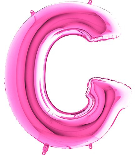 Trendario Ballon Buchstaben - XXL Riesenbuchstabe 100cm Folienballon - Helium Luftballons für Geburtstag, Taufe, Party Deko, Hochzeit (G, Pink)