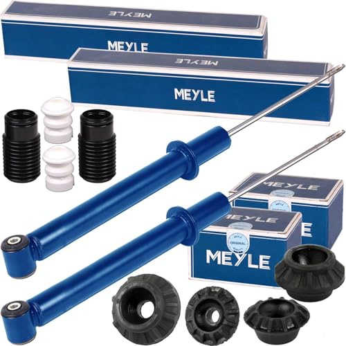 2xMEYLE Stoßdämpfer Domlager Protectionkit hinten | 2x 1267250055, 2x 100 512 1008, 2x 910087 Kompatibel mit Golf II (19E, 1G1),Golf III (1H1),Golf III Cabriolet (1E7),Jetta II