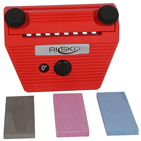 Kantenschärfer Set Multi inkl. Finnfeile und 2 Alu Oxydsteine - Ski Kantenschleifer