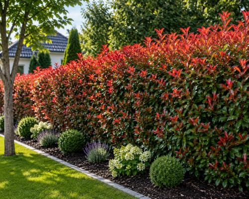 Blumen-Senf Röd glansmispel Red Robin ca 40 cm Photinia fraseri Red Robin