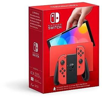 Nintendo Switch OLED Mario Red Edition console de jeux portables 17,8 cm (7) 64 Go Écran tactile Wifi Rouge