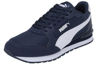 PUMA Unisex Adults St Runner V4 NL Sneaker, Club Navy-PUMA White, 45 EU