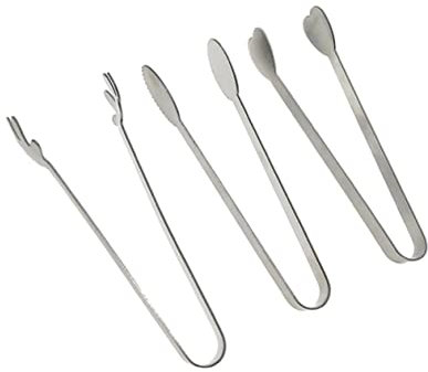 IMIKEYA Edelstahl Mini Zuckerzange Herzform Multifunktionale Servierzange Für Zuckerwürfel Eiswürfel Zitronenscheiben Und Snacks Für Partys Hochzeiten Küche