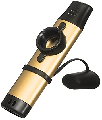 COMETX Aluminiumlegierung Kazoo Aluminiumlegierung Kazoo Blasinstrument Musikinstrument für Anfänger Gold