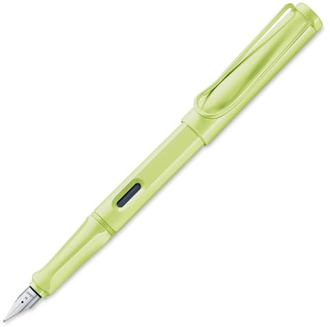 Lamy safari Füllfederhalter, elegantes Design, coole Stifte, beste Stifte für reibungsloses Schreiben, Journaling und Kalligraphie, Frühlingsgrün, Ex-Fine