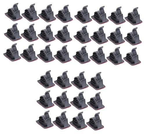 DOITOOL 300stücke Doppelseitige Selbstklebende Kabelclips Verstellbare Kabelorganisatoren Für Kabelmanagement Für Zuhause Büro Und Schwarz