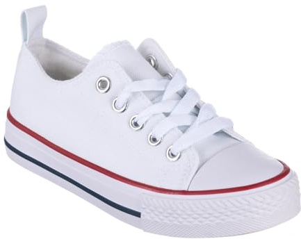 GOMEZ 5-A12 Basket DE Lona con Cordones NIÑAS Blanco 33