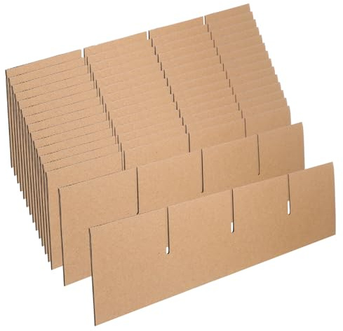 Garneck 6pcs Glassware Cardboard Dividers, Cardboard Shipping Boxes for Glass Dish Wine Glassware, Dividers Size 335x335x80mm (Box Not Included)