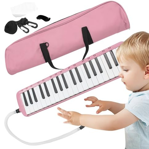 Instrumento Melódica de 37 Teclas, Kit Melódica de 37 Teclas,Piano de aire - Instrumento melódica de teclado soplado para entusiastas del piano de armónica infant, instrumento musical meló