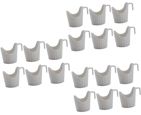 CIYODO 3 Juegos De Portavasos De Plástico para Uso Amplio Fundas para Vasos De Café De Papel Resistentes Y Portátiles 6 Unidades X 3