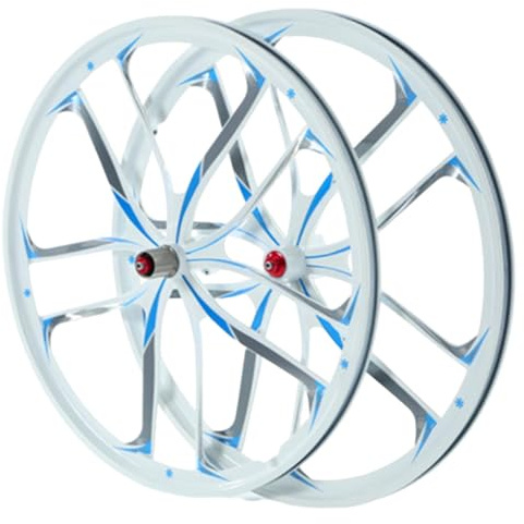 ZYJIX MTB-laufrad-laufradsatz – 26-Zoll-vorder- Und Hinterräder, Magnesiumlegierung, Qd-scheibenbremse, 8–11-Gang-hybrid-fahrradfelgen Und Laufradsatz(Color:E)