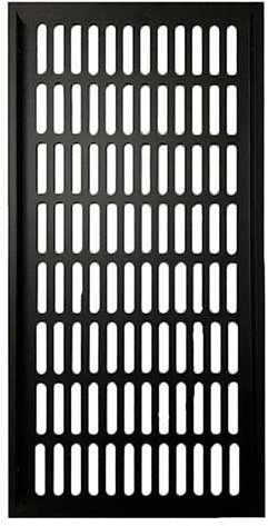 Cubierta de la rejilla de ventilación, Rejillas de ventilación, ventilación de aire de aleación de aluminio de 7,87 pulgadas de ancho for armarios de zapatos, refrigeración y ventilación(Black,200x800
