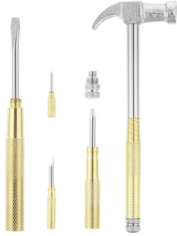 Martello - Piccoli per Lavori Artigianali | Cacciavite Antiscivolo Mazzetta Attrezzo Resistente per Forgiatura Creazione di Gioielli Lavorazione dei Metalli Falegnameria Edilizia Campeggio