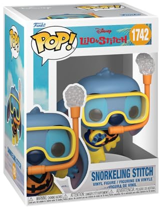 Funko POP! Disney: Lilo & Stitch - Snorkeling Stitch | Offizieller Fanartikel und Merch - Vinyl Sammelfigur als Regal Deko - Geschenkidee zum Geburtstag für Fans und Sammler