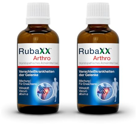 RubaXX Arthro 2x [30ml] - Natürliches Arzneimittel speziell bei Arthrose - Kniearthrose, Hüftarthrose, Fingergelenksarthrose, Handgelenksarthrose
