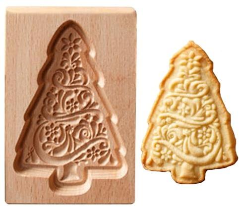 Squirrel Wooden Cookie Mold, stampo per biscotti 3D in legno intagliato, scoiattolo, stampo per biscotti, cioccolato, torta, Natale, Pasqua