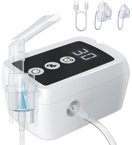 Nebuliser Machine for Adults & Kids,Efficient & Quiet,Nebuliser for Travel and Home Use,Timed Nebuliser
