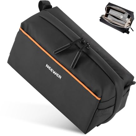 NEEWER Tech Pouch, Custodia Organizer Antispruzzo per Dispositivi Tecnologici, Borsa Viaggio con Scomparti Multi Tracolla per Elettronica Accessori Fotografia Scheda SD Batteria Cavo Caricatore, PB024
