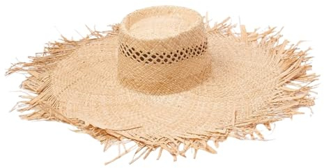 SHYYOULQE Sombrero de paja de rafia de ala ancha de moda con diseño de punto hueco para viajes, jardinería y clima cálido, uso diario, vacaciones