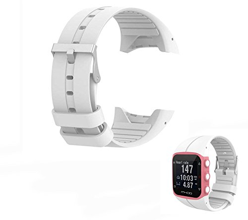 Hensych® Ersatzarmband Sportarmband Uhrenarmband für Polar M400 M430 GPS-Laufuhr (Weiß)