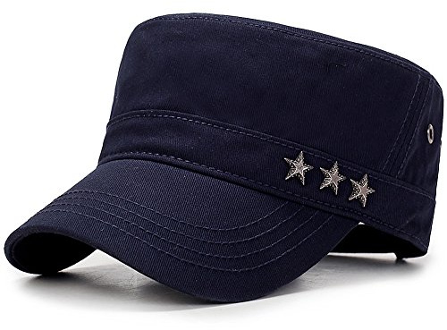 Yooeen Military Army Cap Herren Vintage Militär Mütze Verstellbar Armymütze Baumwolle Baseball Cap Kappe mit Gute Qualität Stickerei Kopfumfang 56-62 cm