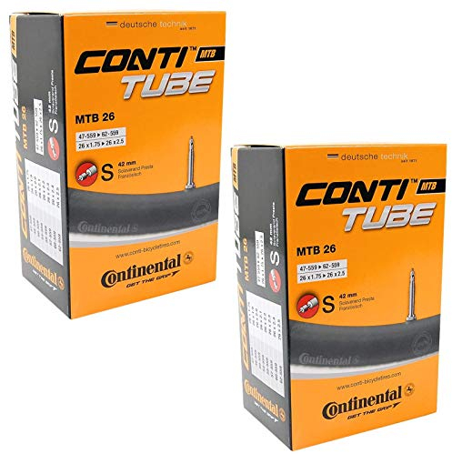 Continental Unisex MTB 26 Schlauchpackungen, Schwarz, 66 cm